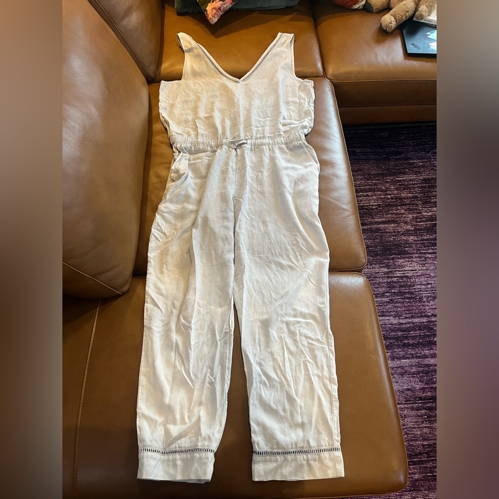 cloth & stone large cotton jumpsuit - soft